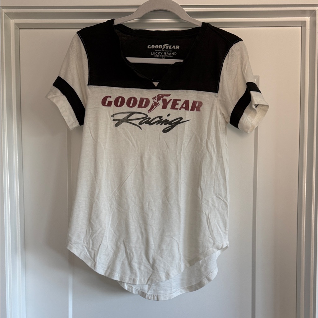 Good Year Racing Lucky Brand TShirt  Nwot
